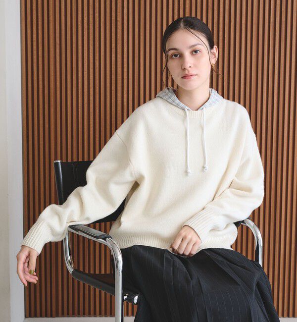 BEAUTY&YOUTH UNITED ARROWS「ウールカシミヤ アクア クルーネックニット」|ニット・セーター|