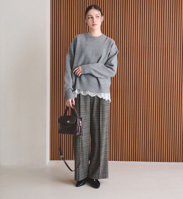 BEAUTY&YOUTH UNITED ARROWS「ウールカシミヤ アクア クルーネックニット」|ニット・セーター|