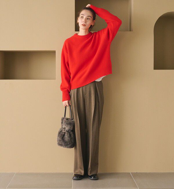 BEAUTY&YOUTH UNITED ARROWS「ウールカシミヤ アクア クルーネックニット」|ニット・セーター|