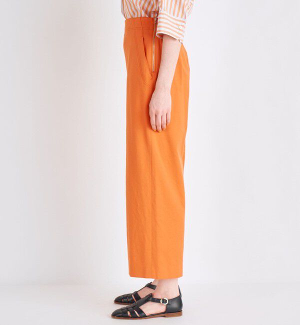 MACPHEE「コットンレーヨンストレッチ セミワイドクロップドパンツ」|その他|