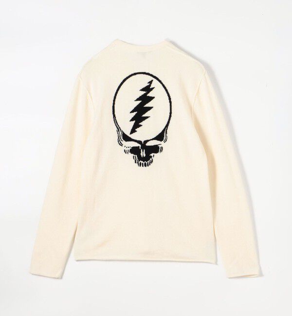 JAMES PERSE「GRATEFUL DEAD リサイクルドカシミヤ バックプリントプルオーバー MRBC3426GM」|ニット・セーター|13 ホワイト