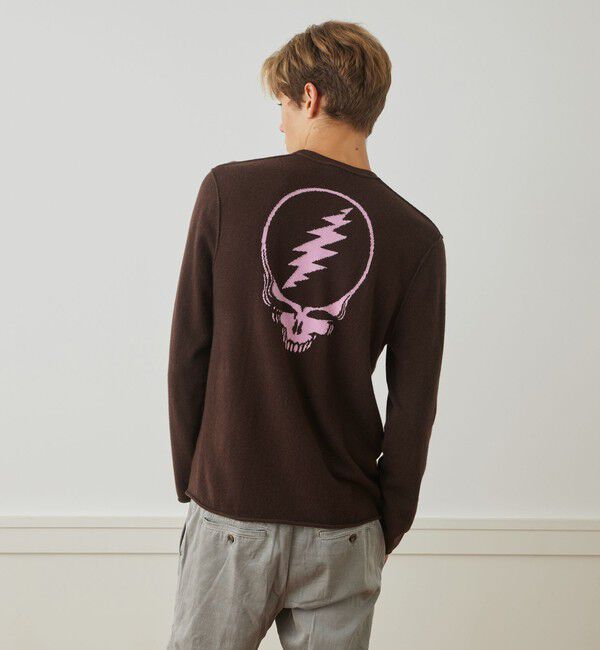 JAMES PERSE「GRATEFUL DEAD リサイクルドカシミヤ バックプリントプルオーバー MRBC3426GM」|ニット・セーター|