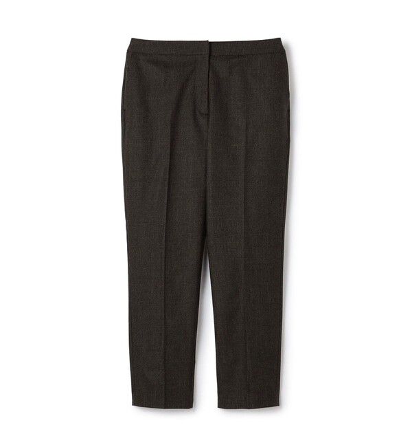 DES PRES「フランネルウールストレッチ シガレットパンツ」|スラックス|48 ダークブラウン系