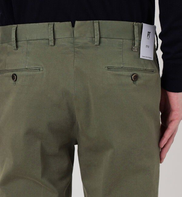 TOMORROWLAND MENS「【別注】PT TORINO ウォッシュドコットン ストレッチスリムチノパンツ」|チノ|
