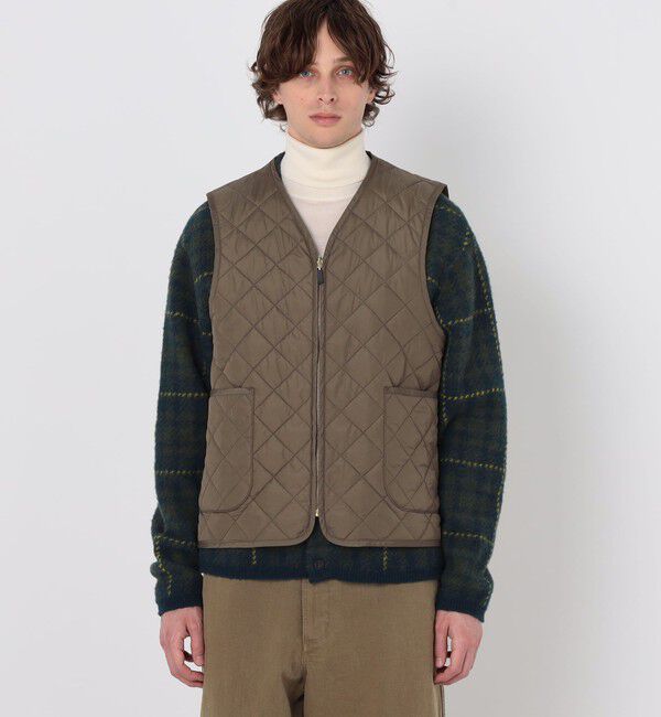 TOMORROWLAND MENS「【別注】Barbour TRANSPORT 3WAY ウールブルゾン DORMEUIL」|ブルゾン・スタジャン|