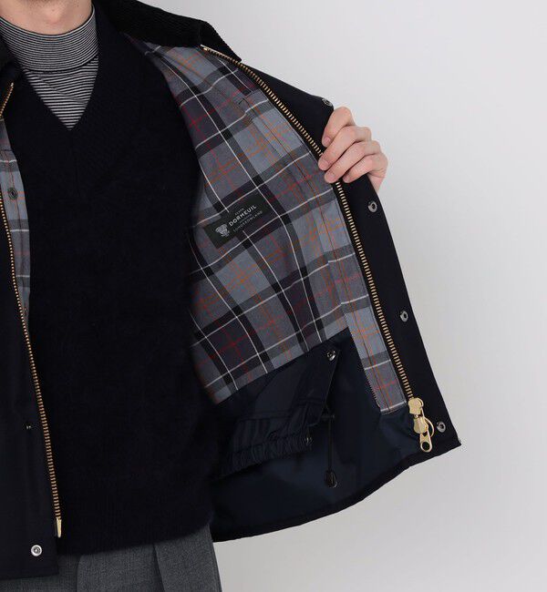 TOMORROWLAND MENS「【別注】Barbour TRANSPORT 3WAY ウールブルゾン DORMEUIL」|ブルゾン・スタジャン|