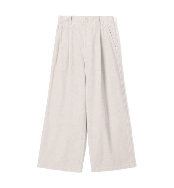 GALERIE VIE「シャンカールコットンコーデュロイ タックワイドパンツ」|その他|12 ペールグレー
