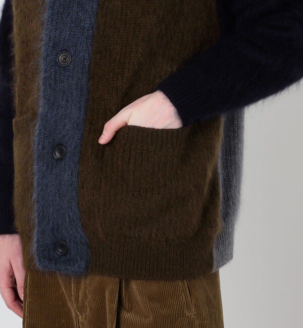 TOMORROWLAND MENS「TOMORROWLAND tricot ウールファー ショールカラーカーディガン」|ニット・セーター|