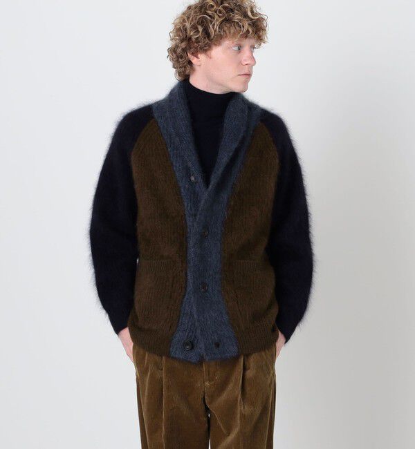 TOMORROWLAND MENS「TOMORROWLAND tricot ウールファー ショールカラーカーディガン」|ニット・セーター|