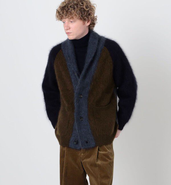 TOMORROWLAND MENS「TOMORROWLAND tricot ウールファー ショールカラーカーディガン」|ニット・セーター|