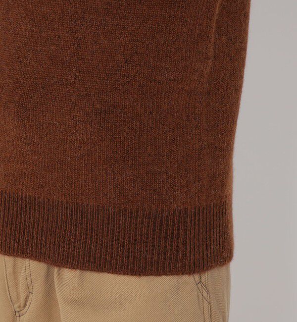 TOMORROWLAND MENS「TOMORROWLAND tricot アルパカ 片畦 スタンドネックポロニット」|ニット・セーター|