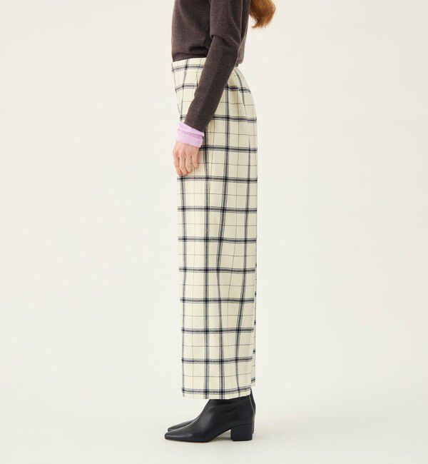 Ballsey「【WEB先行予約】ミリングツイルチェック セミワイドパンツ」|その他|