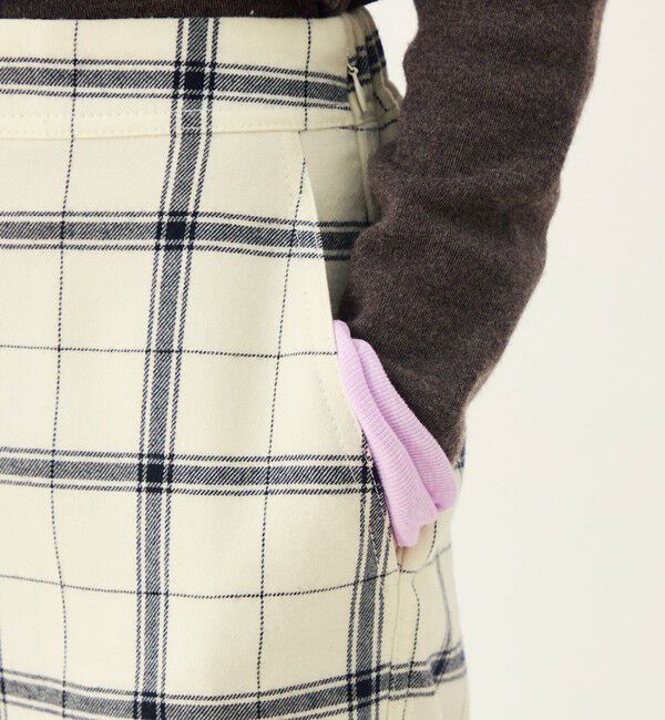 Ballsey「【WEB先行予約】ミリングツイルチェック セミワイドパンツ」|その他|