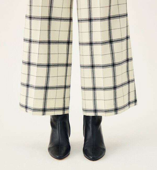 Ballsey「【WEB先行予約】ミリングツイルチェック セミワイドパンツ」|その他|