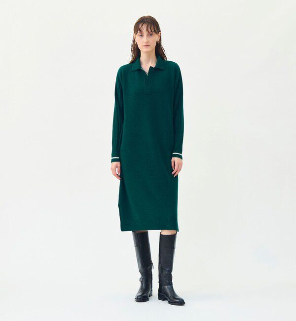 MACPHEE「【WEB限定】NZ LAMBS スキッパーワンピース」|ワンピース|