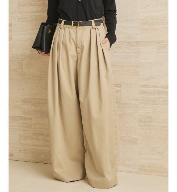 Plage「《追加》R&rsquo;IAM Super wide CHINO パンツ 2」|チノ|