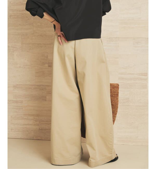 Plage「《WEB限定追加》R&rsquo;IAM Super wide CHINO パンツ 3」|チノ|