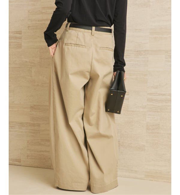 Plage「《WEB限定追加》R&rsquo;IAM Super wide CHINO パンツ 3」|チノ|