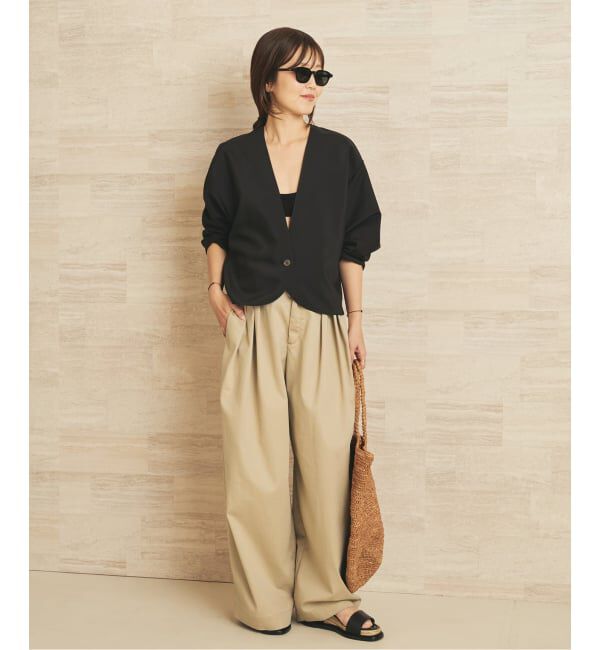 Plage「《WEB限定追加》R&rsquo;IAM Super wide CHINO パンツ 3」|チノ|