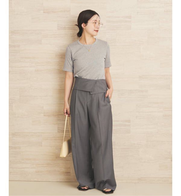 Plage「WO/TA flap パンツ」|スラックス|