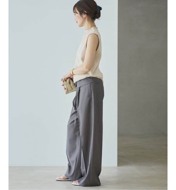 Plage「WO/TA flap パンツ」|スラックス|