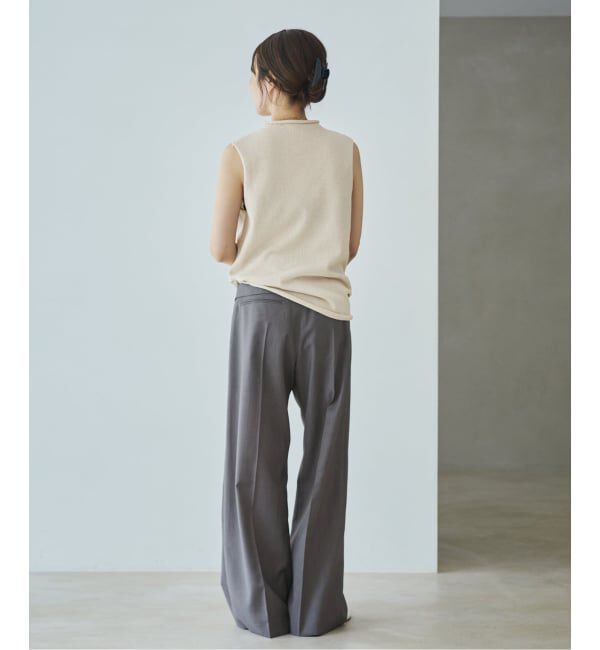 Plage「WO/TA flap パンツ」|スラックス|