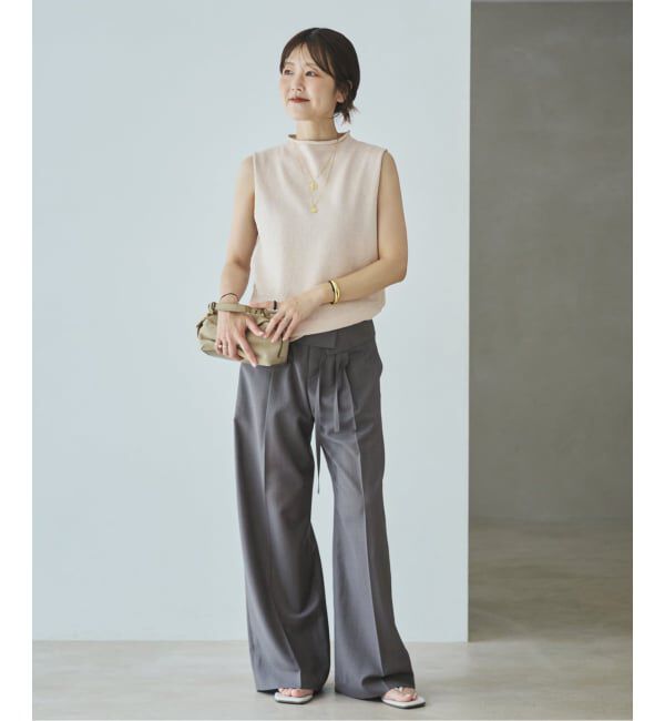 Plage「WO/TA flap パンツ」|スラックス|