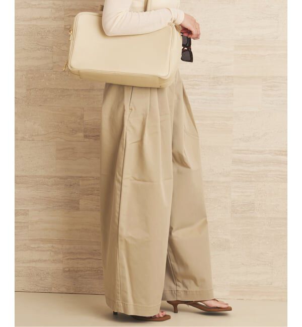 Plage「《WEB限定追加》R&rsquo;IAM Super wide CHINO パンツ 5」|チノ|