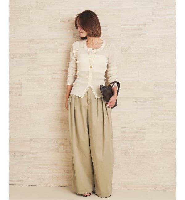 Plage「《WEB限定追加》R&rsquo;IAM Super wide CHINO パンツ 5」|チノ|
