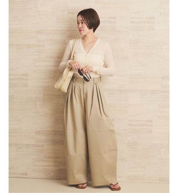 Plage「《WEB限定追加》R&rsquo;IAM Super wide CHINO パンツ 5」|チノ|