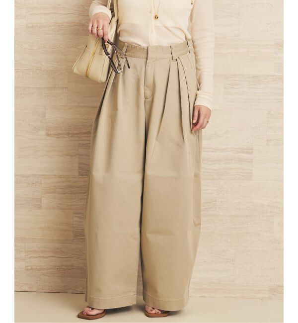 Plage「《WEB限定追加》R&rsquo;IAM Super wide CHINO パンツ 5」|チノ|