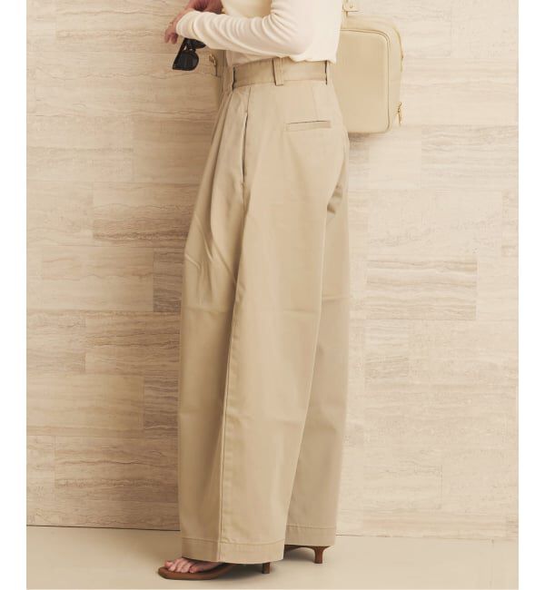 Plage「《WEB限定追加》R&rsquo;IAM Super wide CHINO パンツ 5」|チノ|
