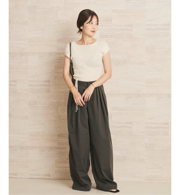Plage「《追加》R&rsquo;IAM Super wide CHINO パンツ 6」|チノ|
