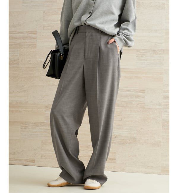Plage「R&rsquo;IAM WOOSTED BASIC パンツ」|スラックス|