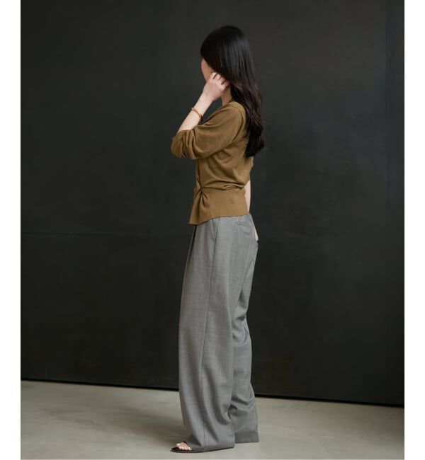 Plage「R&rsquo;IAM WOOSTED BASIC パンツ」|スラックス|
