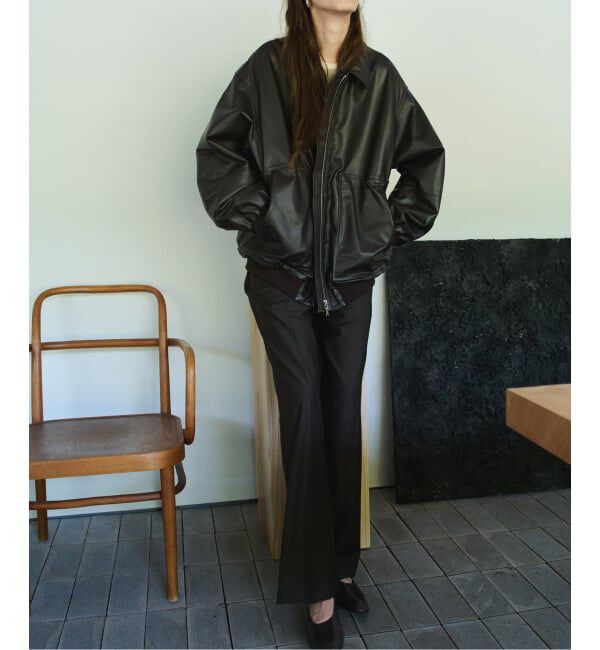 Plage「R&rsquo;IAM WOOSTED BASIC パンツ」|スラックス|