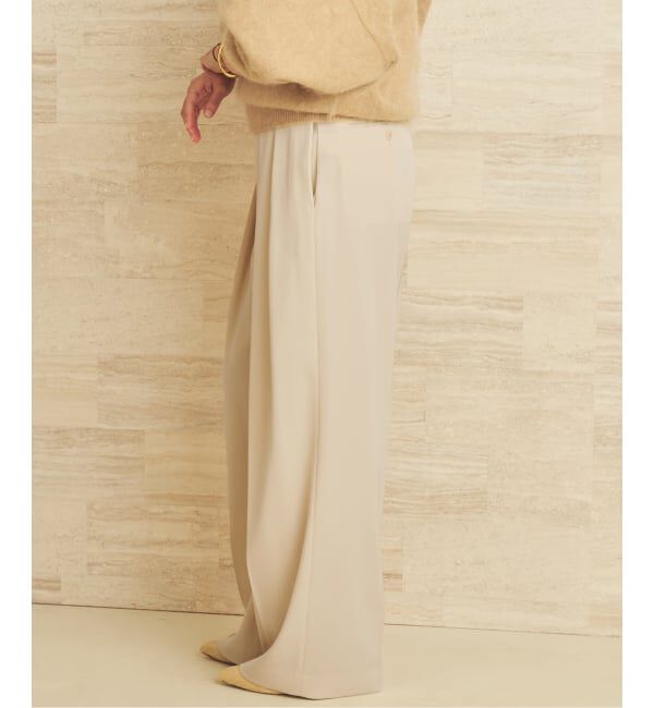 Plage「Two tuck wide パンツ」|スラックス|