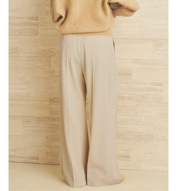 Plage「Two tuck wide パンツ」|スラックス|