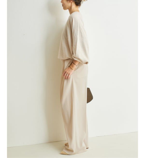 Plage「Two tuck wide パンツ」|スラックス|