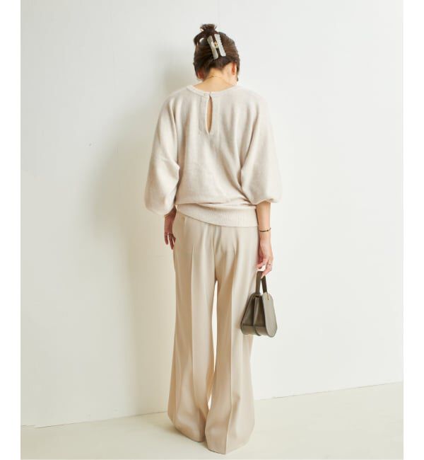 Plage「Two tuck wide パンツ」|スラックス|