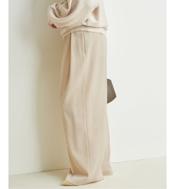 Plage「Two tuck wide パンツ」|スラックス|