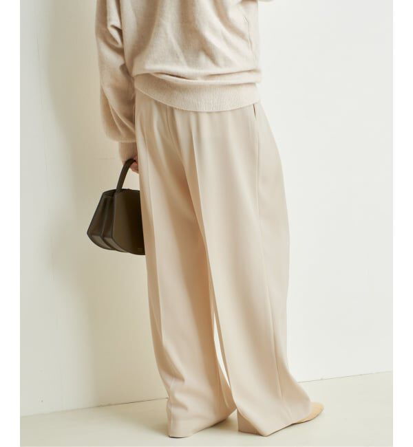Plage「Two tuck wide パンツ」|スラックス|