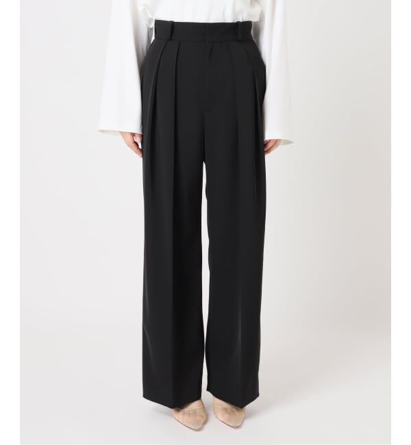 Plage「Two tuck wide パンツ」|スラックス|
