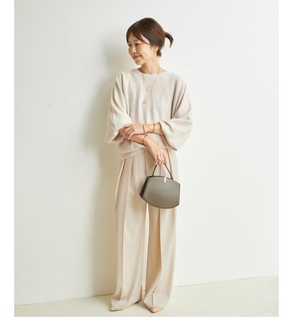 Plage「Two tuck wide パンツ」|スラックス|