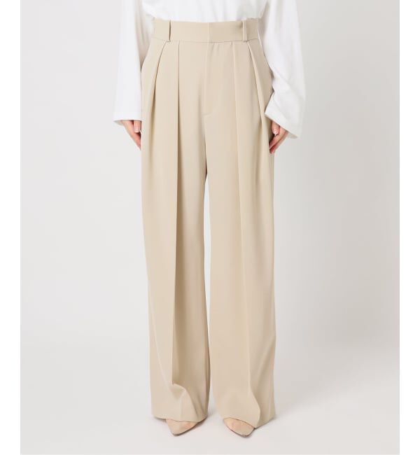 Plage「Two tuck wide パンツ」|スラックス|