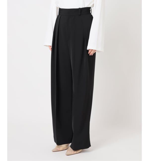 Plage「Two tuck wide パンツ」|スラックス|