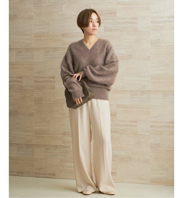 Plage「《追加予約》washable straight パンツ 8」|スラックス|