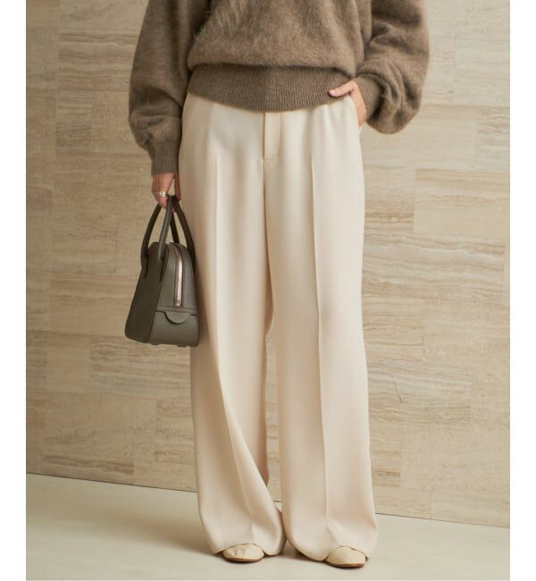 Plage「《追加予約》washable straight パンツ 8」|スラックス|