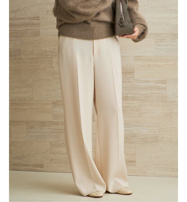 Plage「《追加予約》washable straight パンツ 8」|スラックス|