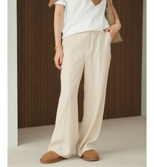 Plage「《追加予約》washable straight パンツ 8」|スラックス|